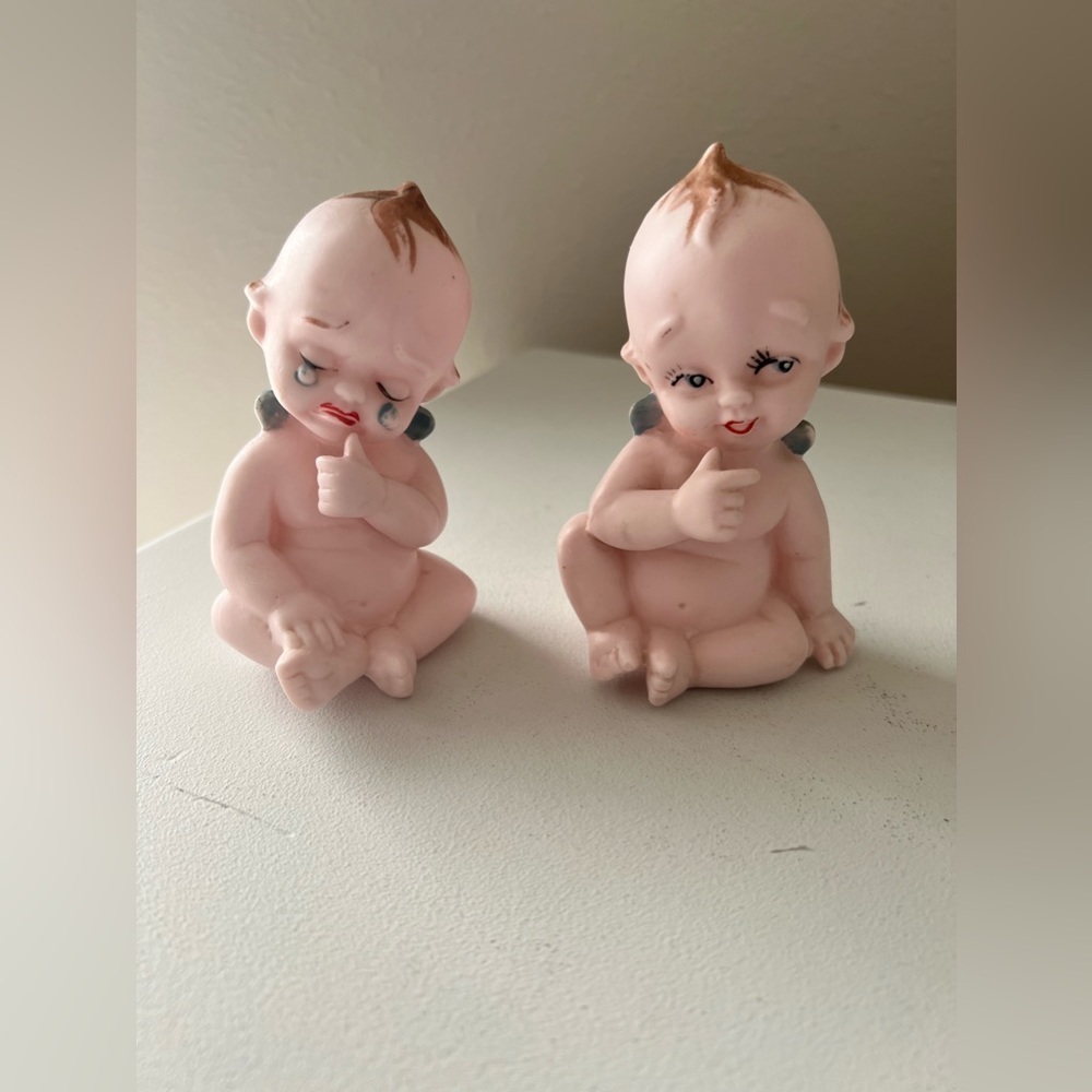 Vintage Porcelain Kewpie Dolls | Japan | Set Of 2